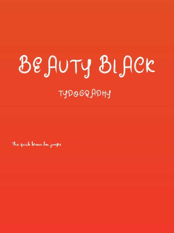 Beauty Black Poster