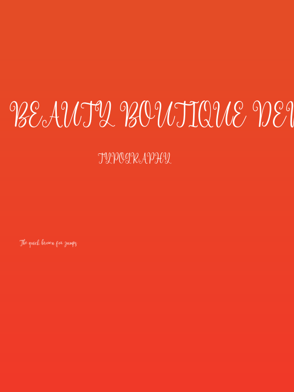 Beauty Boutique DEMO Poster