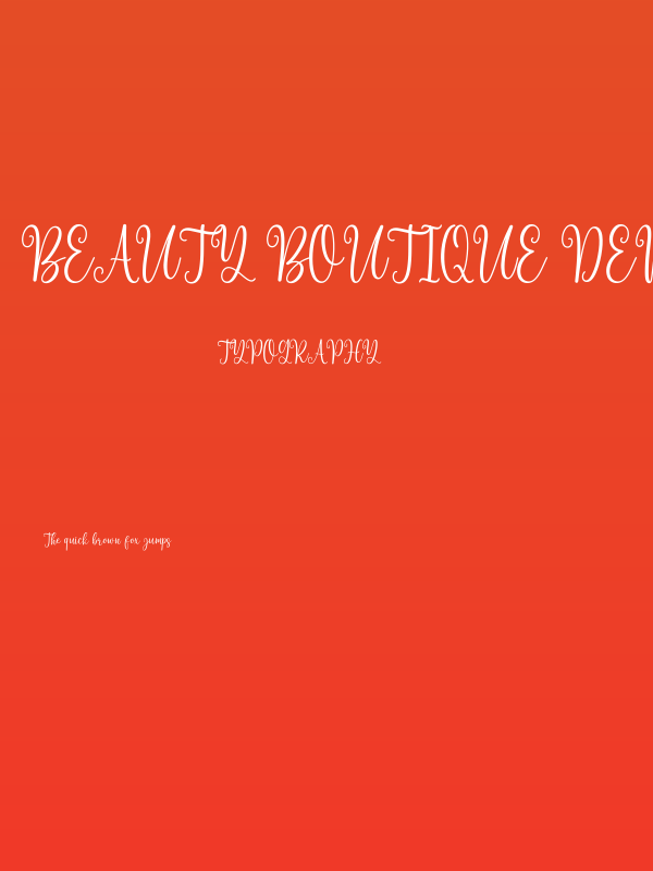 Beauty Boutique DEMO Poster