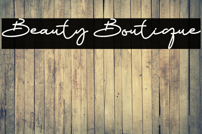 Beauty Boutique لخطوط تنزيل examples