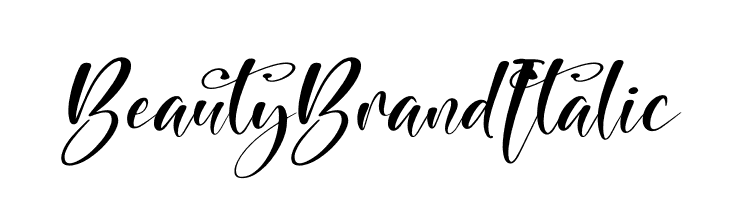 Beauty Brand Italic  لخطوط تنزيل