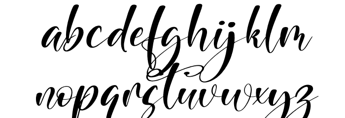Beauty Brand Italic Font LOWERCASE