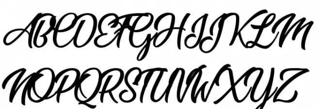 Beauty Bright Personal Use Regular フォント 大文字