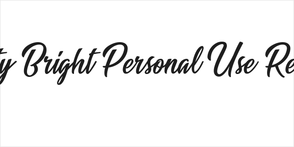 Beauty Bright Personal Use Regular Logo