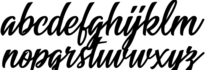 Beauty Bright Personal Use Regular Font LOWERCASE