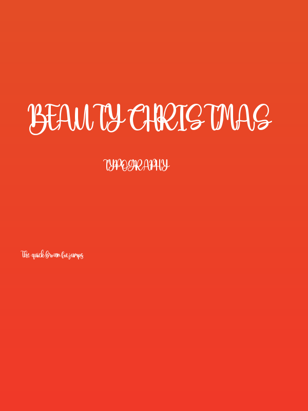 Beauty Christmas Poster