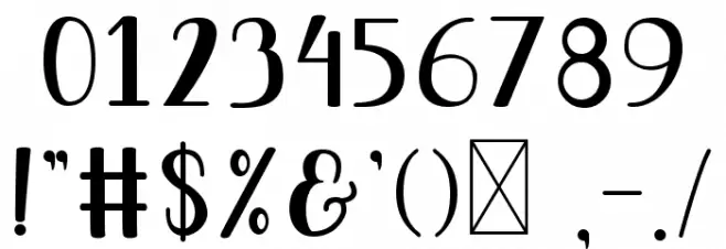 Beauty Day Font OTHER CHARS