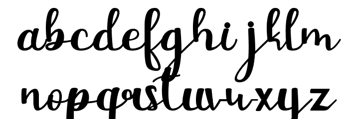 Beauty Day Font LOWERCASE