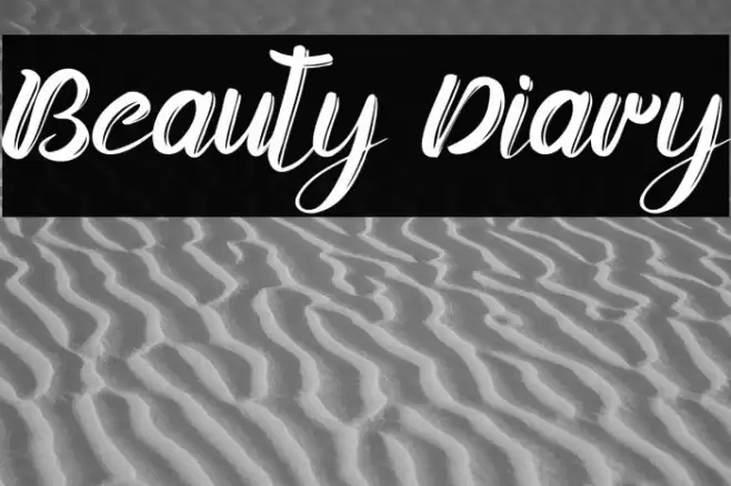 Beauty Diary Font examples