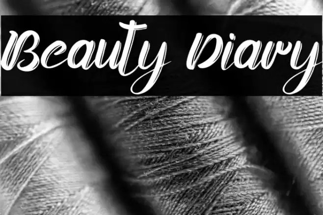 Beauty Diary Font examples
