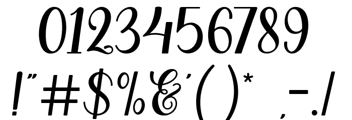 Beauty Fandytha Font OTHER CHARS