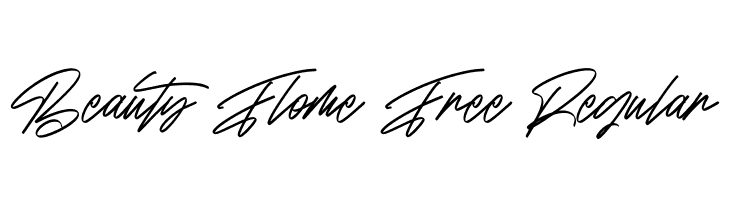 Beauty Flome Free Regular  नि: शुल्क फ़ॉन्ट्स डाउनलोड
