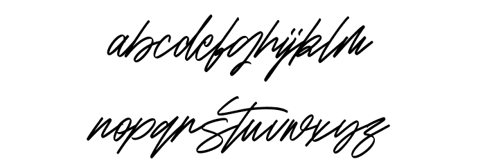 Beauty Flome Free Regular Font LOWERCASE