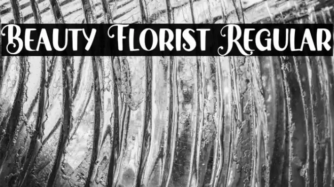 Beauty Florist Regular Font examples