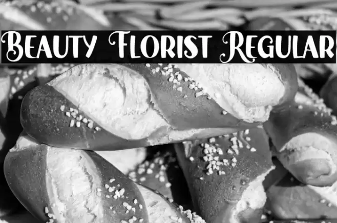 Beauty Florist Regular Font examples