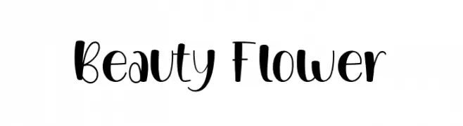 Beauty Flower  フリーフォントのダウンロード