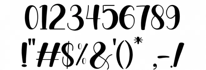 Beauty Flower Font OTHER CHARS