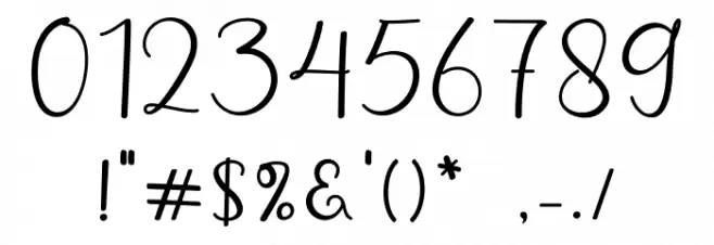 Beauty Flower Font OTHER CHARS