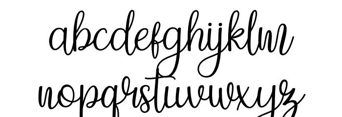 Beauty Flower Font LOWERCASE