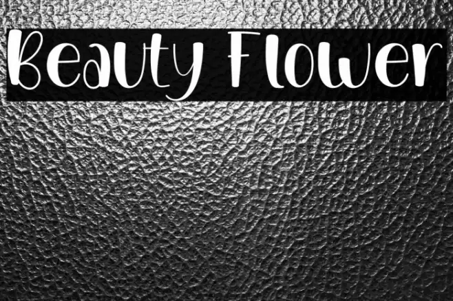 Beauty Flower Font examples