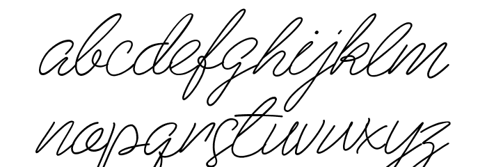 Beauty Hamida Font LOWERCASE