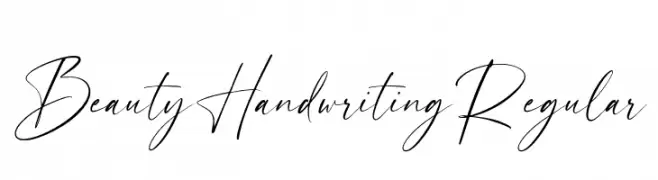 Beauty Handwriting Regular  font caratteri gratis