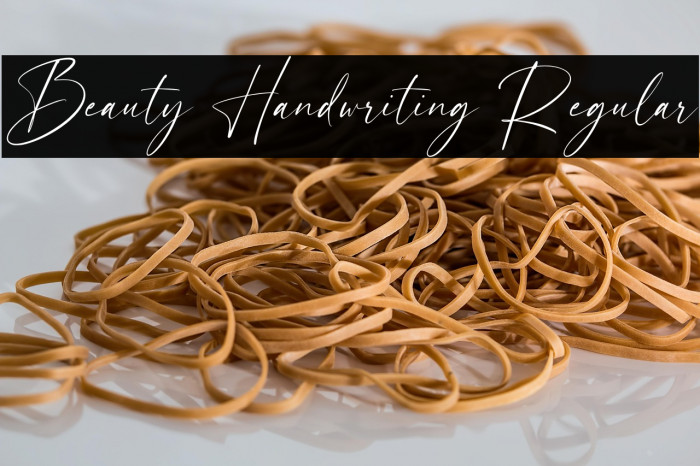 Beauty Handwriting Regular Example 2