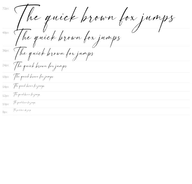 Beauty Handwriting Regular Waterfall