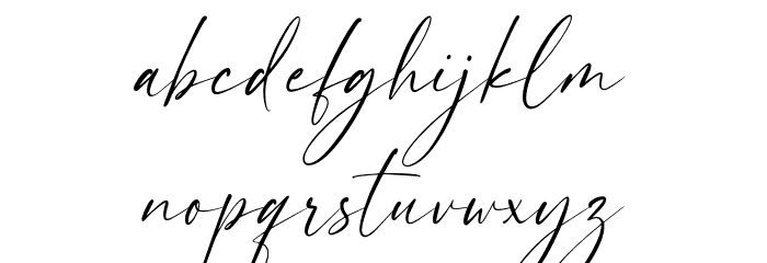 Beauty Handwriting Regular Font LOWERCASE