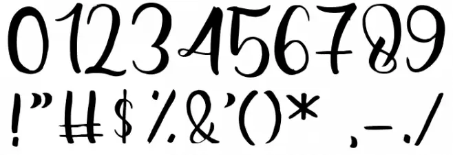 Beauty Hearts Font OTHER CHARS