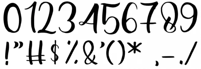 Beauty Hearts Font OTHER CHARS