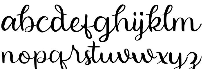 Beauty Hearts Font LOWERCASE