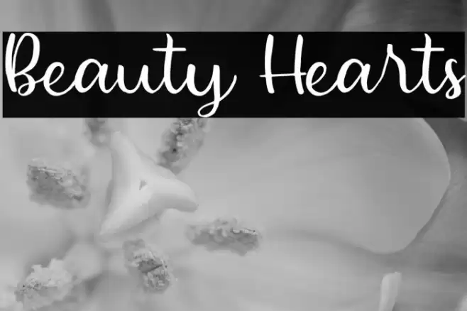Beauty Hearts Font examples