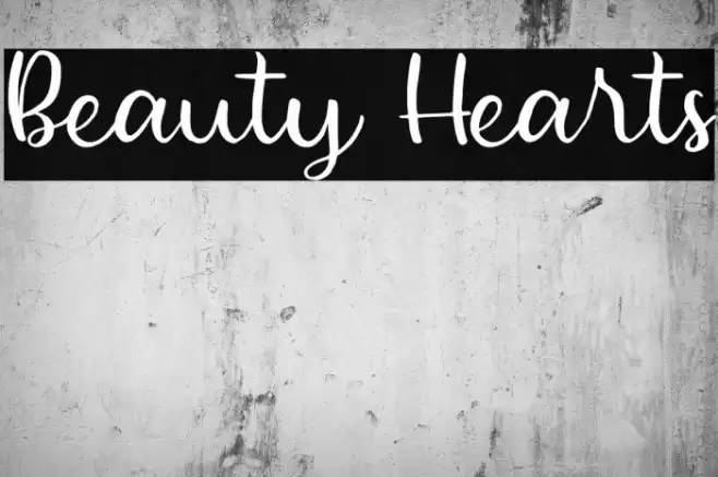Beauty Hearts Font examples
