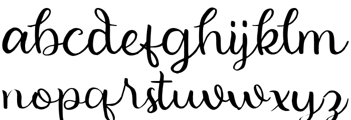 Beauty Hearts Font LOWERCASE