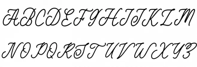Beauty Homelia Font UPPERCASE