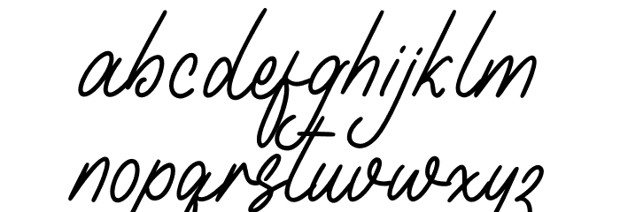 Beauty Homelia Font LOWERCASE