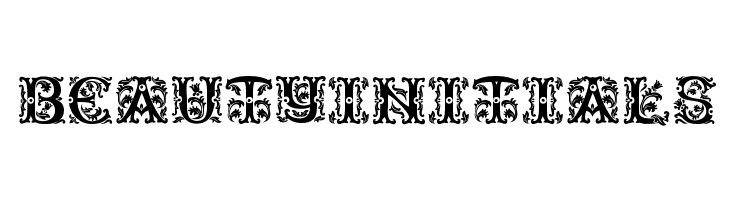 Beauty Initials Font