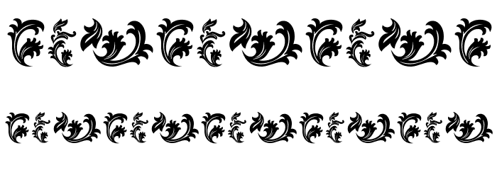 Beauty Initials Font OTHER CHARS