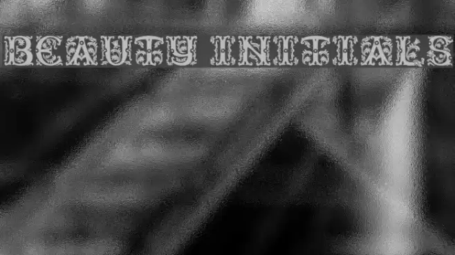 Beauty Initials Font examples