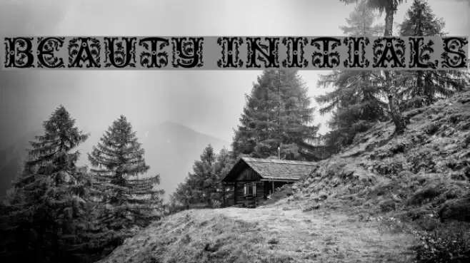 Beauty Initials Font examples