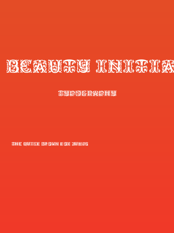 Beauty Initials Poster