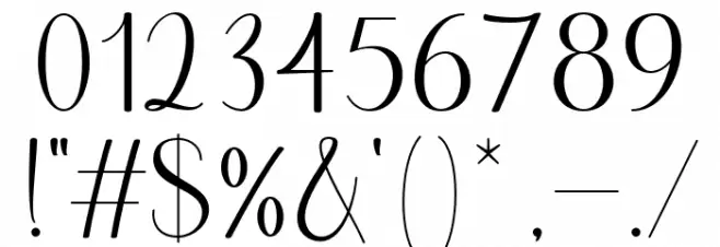 Beauty Lovely Font OTHER CHARS