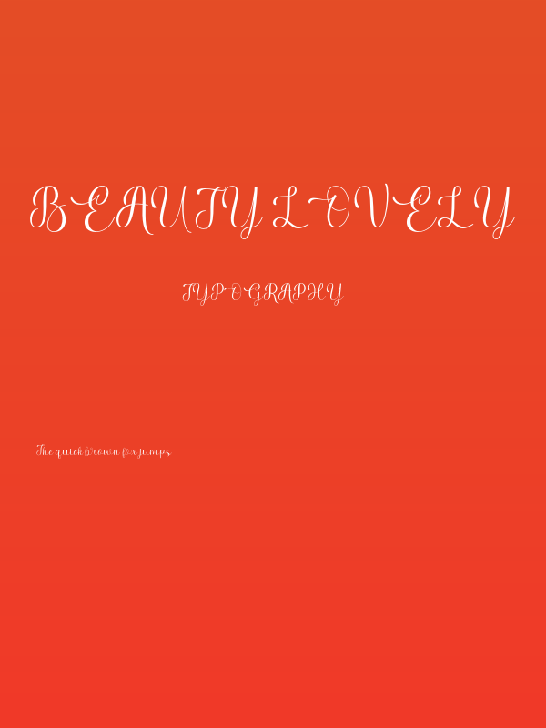 Beauty Lovely Poster