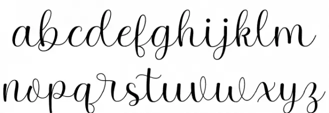 Beauty Lovely 字体 小写