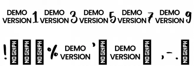 Beauty Melody Regular Font OTHER CHARS