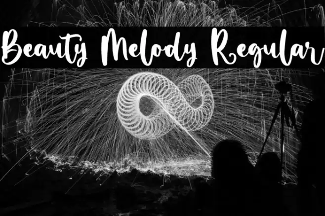 Beauty Melody Regular Font examples