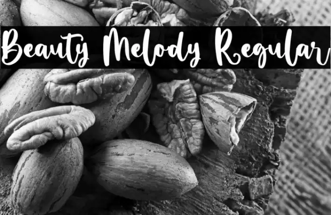 Beauty Melody Regular Font examples