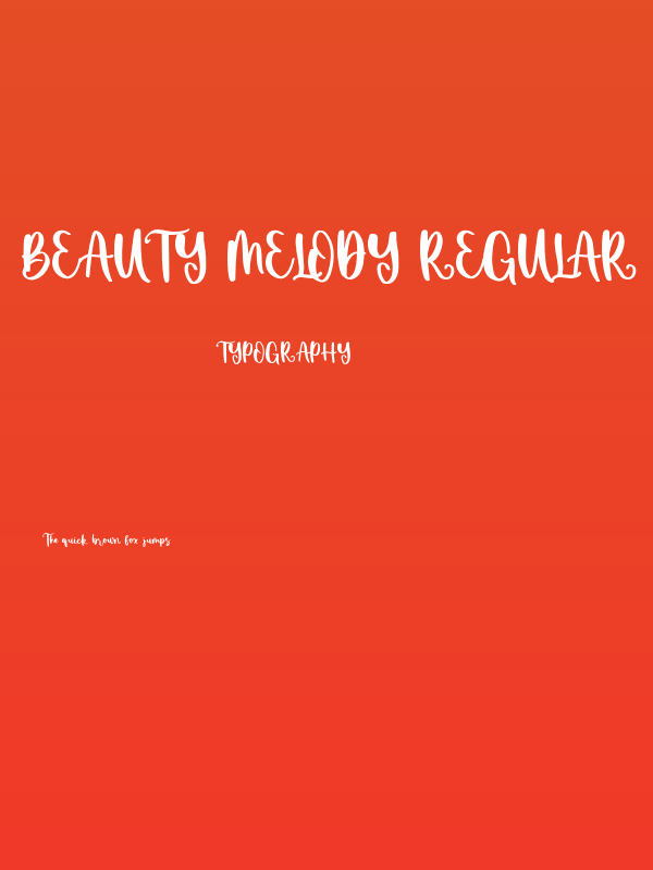 Beauty Melody Regular Poster