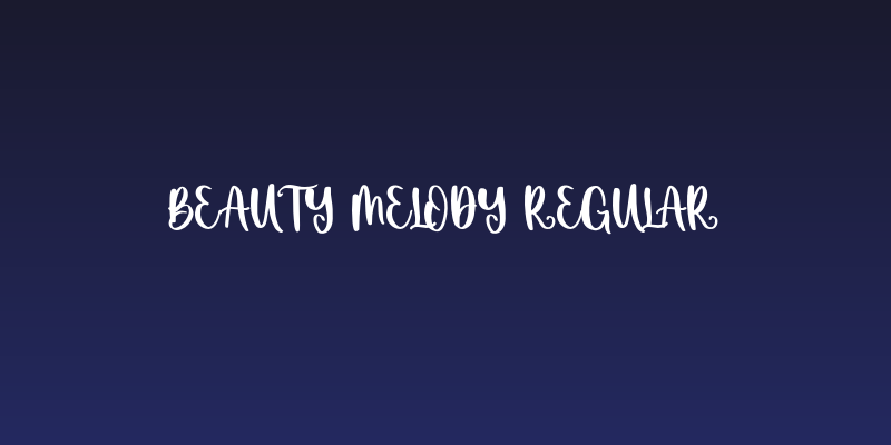 Beauty Melody Regular Social Header